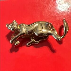 Gold Plated Cat or Panther Piece